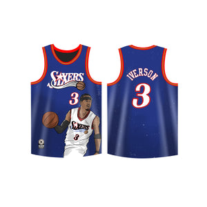 Allen Iverson 76ers Freehand Jersey