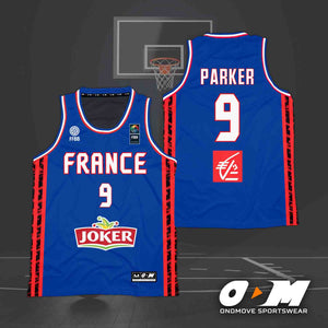 Tony Parker #9 FRANCE Jersey