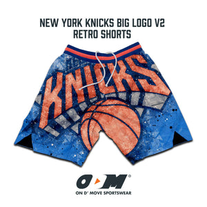 New York Knicks Big Logo v2 Retro Shorts