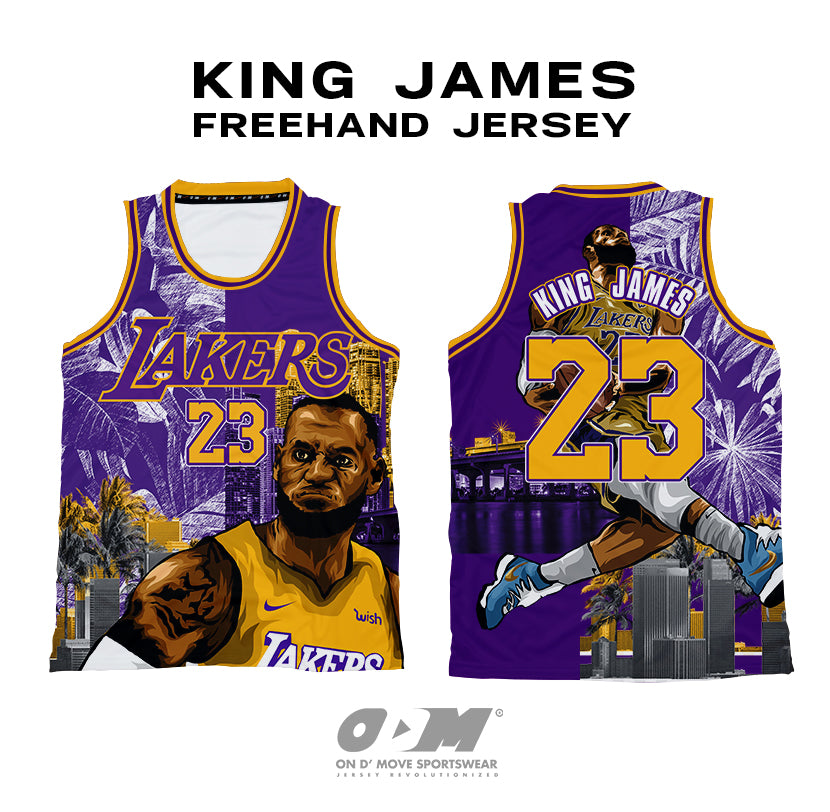 KING JAMES freehand jersey