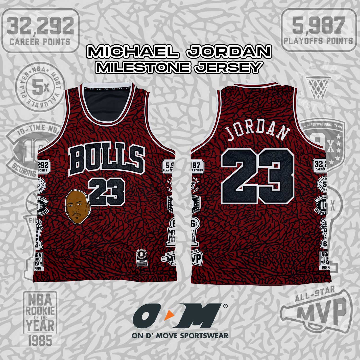 Michael Jordan Career Milestone Jersey