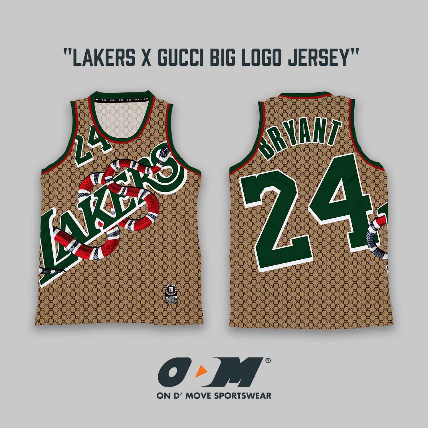 Lakers x Gucci jersey finished - On D' Move Clothing