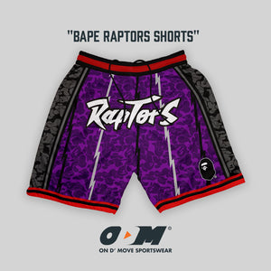 BAPE Raptors Shorts