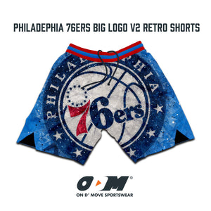 Philadelphia 76ers Big Logo v2 Retro Shorts