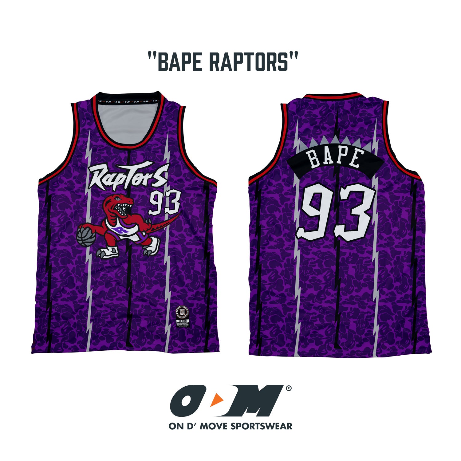 BAPE Raptors Jersey