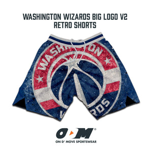 Washington Wizards Big Logo v2 Retro Shorts